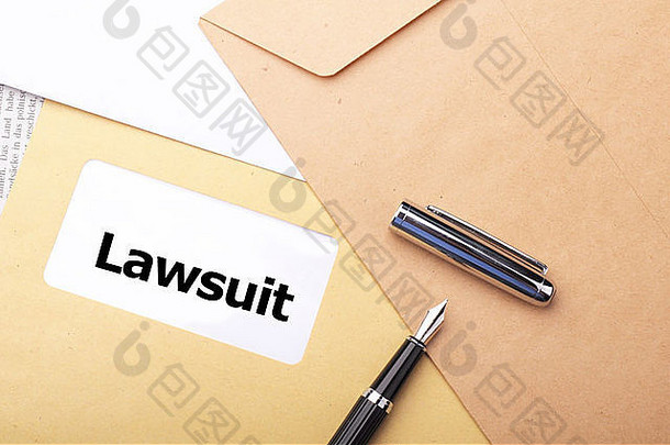 法律法律lawsiut业务概念信封词