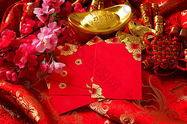 中国人一年节日装饰中国人字符黄金锭意味着《财富》杂志运气