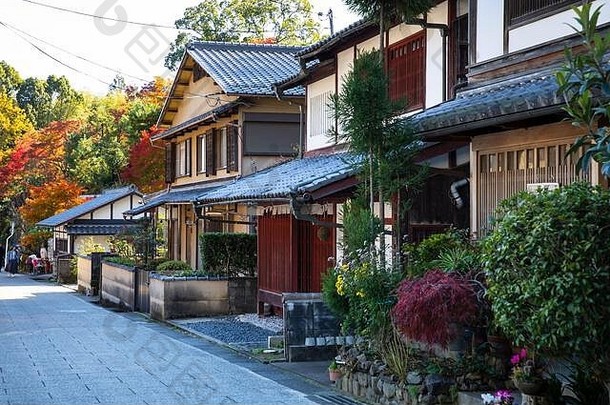 《京都议定书》日本11月街阿达西诺念佛寺寺庙保存风格明治期