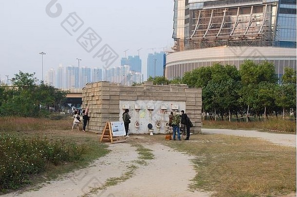 西九龙墙在香港香港深圳体系结构双年展bi-city双年展都市生活体系结构深圳中国设计师艺术家节日