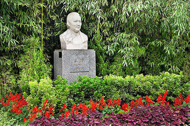 宋子文出席纪念碑雕像妻子太阳亚森花园住宅宋子文出席住宅北京中国