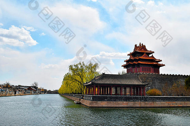 风景优美的视图被禁止的城市北京中国