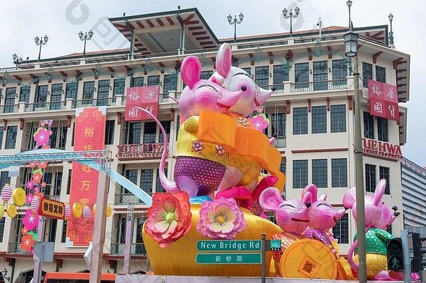 新加坡1月店主居民准备未来中国人一年唐人街