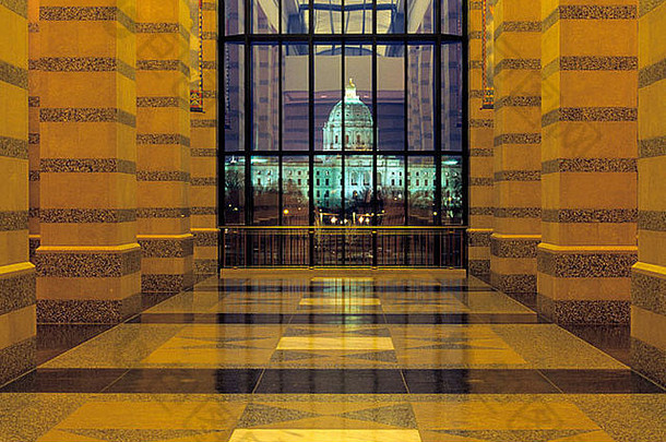 视图状态国会大厦窗口明尼苏达州历史中心保罗明尼苏达州