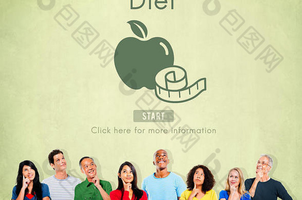 饮食食物营养肥胖重量损失概念