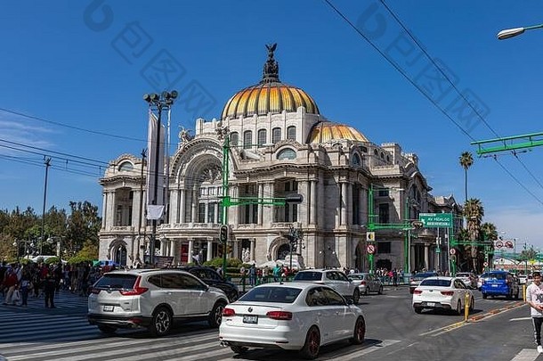 细艺术宫Palacio贝拉斯艺术文化中心墨西哥城市墨西哥