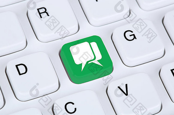 社会媒体沟通聊天互联网电脑键盘