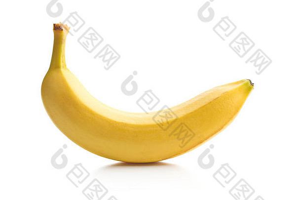 <strong>美味</strong>的黄色的<strong>香蕉</strong>孤立的白色背景