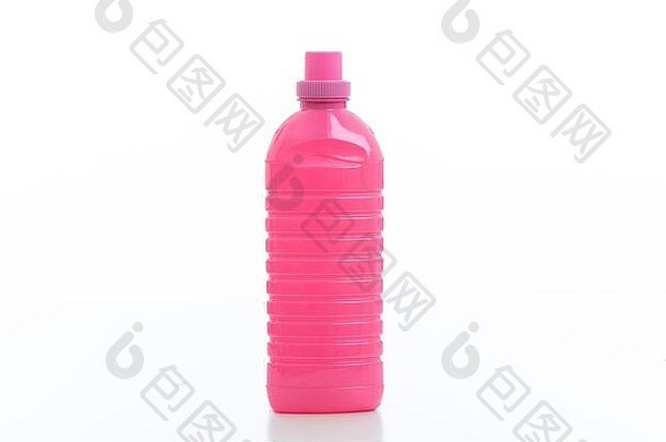 清洁产品孤立的白色背景化学洗涤剂粉红色的瓶国内家庭业务卫生清洁