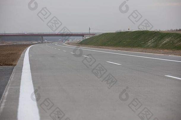 波兰西里西亚11月部分琥珀色的高速公路autostrada琥珀琴斯托霍瓦