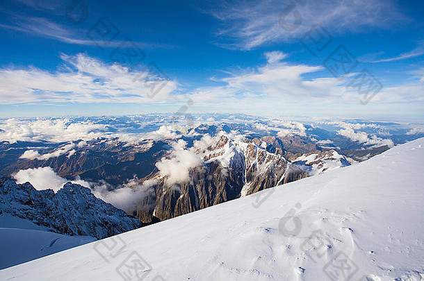 山景观路径峰会最高峰会欧洲蒙特相思