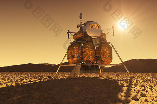 血统模块星际空间站背景火星人太阳