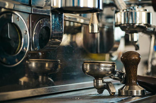 咖啡酿造金属烹饪设备酿造咖啡portafilter表示机夯咖啡机