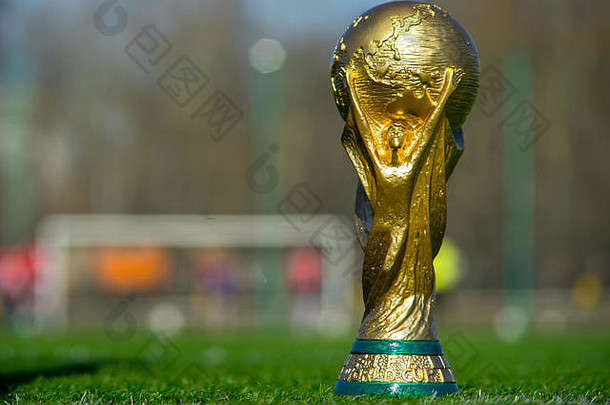 4月莫斯科俄罗斯奖杯国际足联世界杯绿色草足球场