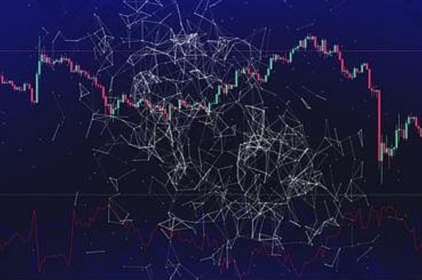 金融背景行专业贸易图表市场分析cryptomania
