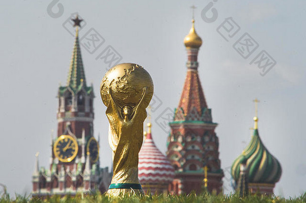4月莫斯科俄罗斯奖杯国际足联世界杯红色的广场莫斯科
