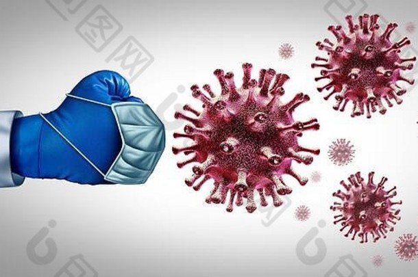 病毒战斗疫苗流感冠状病毒医疗治疗疾病医生战斗集团会传染的致病源细胞