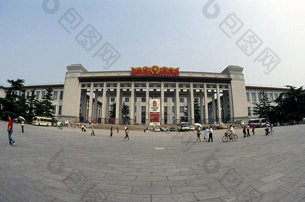 东一边tian anmen广场站宏伟的结构中国国家博物馆北京