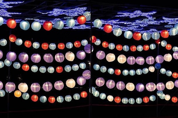 华沙波兰12月灯笼中国人光节日传统的中国人<strong>文化展</strong>览堡讲坛