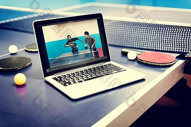 表格网球乒乓球体育运动视频教程概念