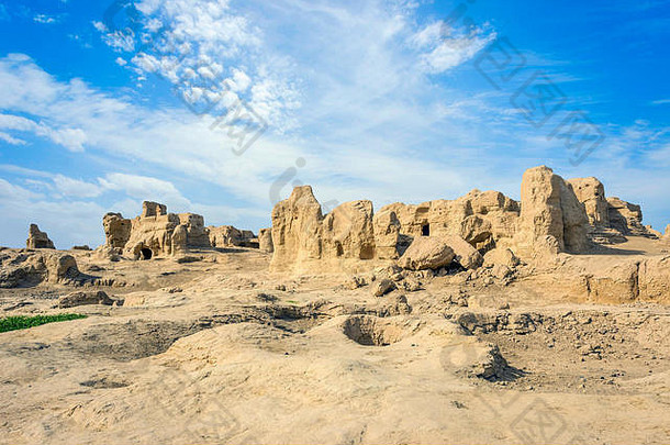 交河古老的废墟吐鲁番新疆省中国