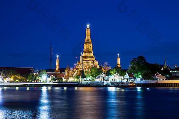 什么阿伦寺庙黎明晚上曼谷泰国