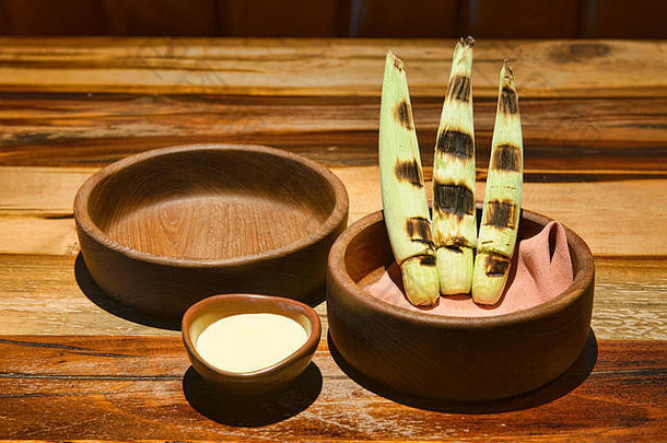 甜蜜的玉米米其林星级嘎嘎餐厅曼谷泰国