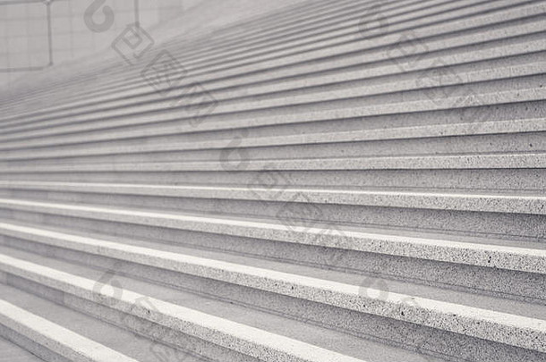 <strong>楼梯</strong>混凝土<strong>楼梯</strong>灰色背景巴黎法国对称几何梦想的角度来看进步未来成功概念