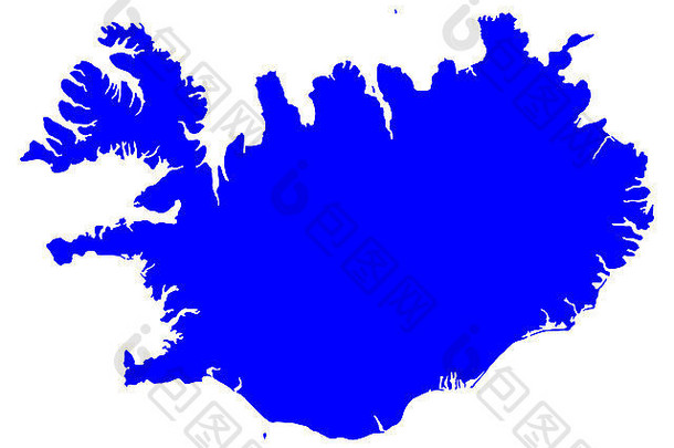 地图冰岛