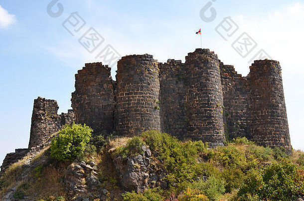 amberd堡垒山坡上阿拉加茨建xi-xiii世纪亚美尼亚