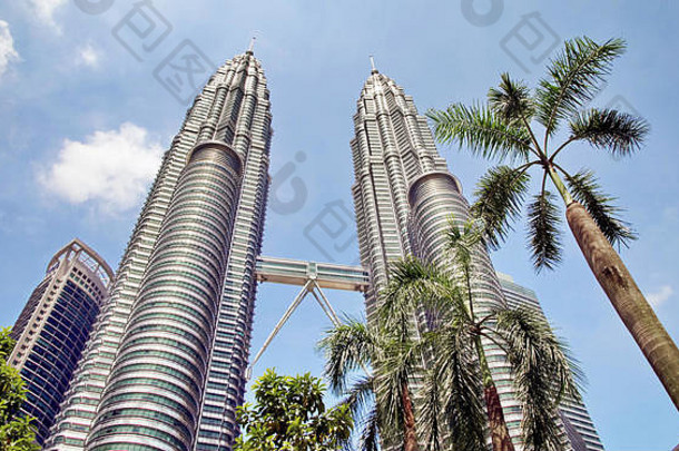 kuala-lumpur马来西亚双胞胎塔petronas天空桥梅尔(泥马来西亚