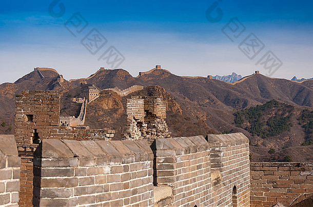 伟大的墙中国金山岭司马台