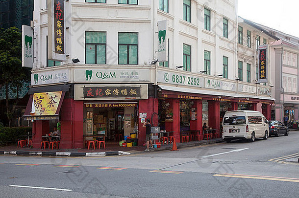 街场景建筑社区新加坡亚洲街道罩小商店生活区域住宅贸易设施商务