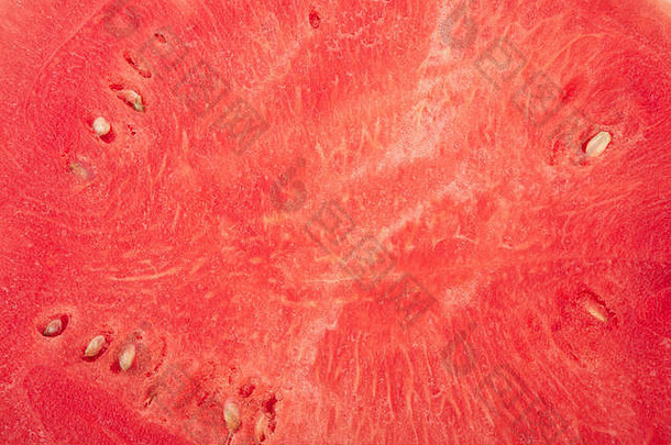 西瓜红色的水果纹理背景