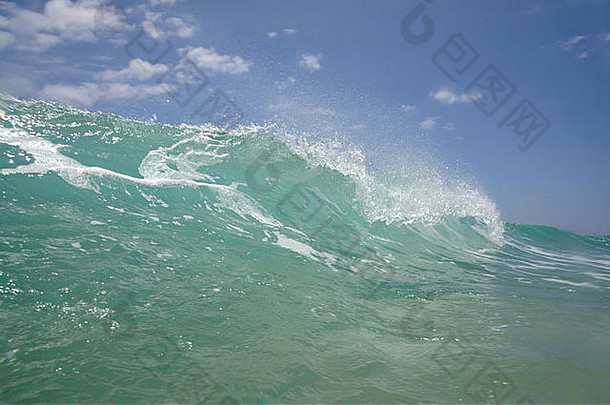 特写镜头海洋波