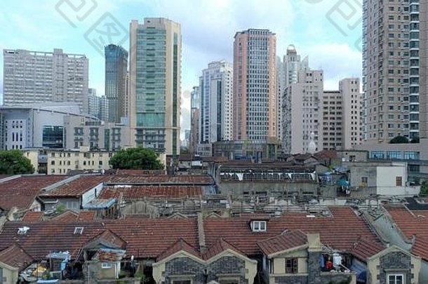 剩下的上海风格住宅区域不久拆迁上海中国