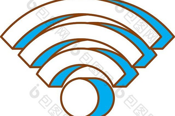 无线网络互联网连接数字标志