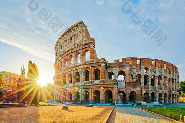 罗马圆形大剧场罗马早....太阳意大利欧洲