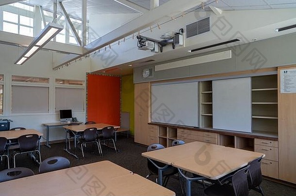 空年级学校教室苹果Mac电脑空白板
