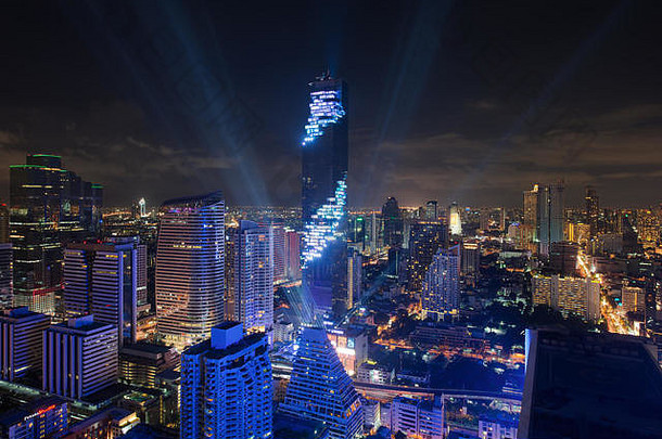 光声音显示马哈纳空建筑马哈纳空建筑最高的建筑曼谷泰国