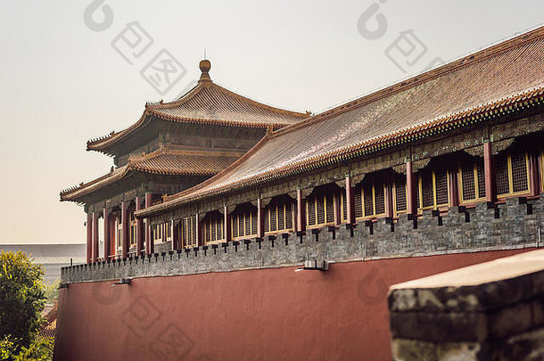 古老的皇家宫殿被禁止的城市北京中国