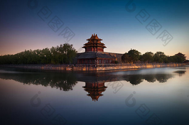 照片被禁止的城市北京日落时间