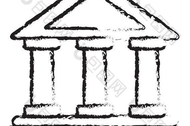 银行建筑金融业务象征
