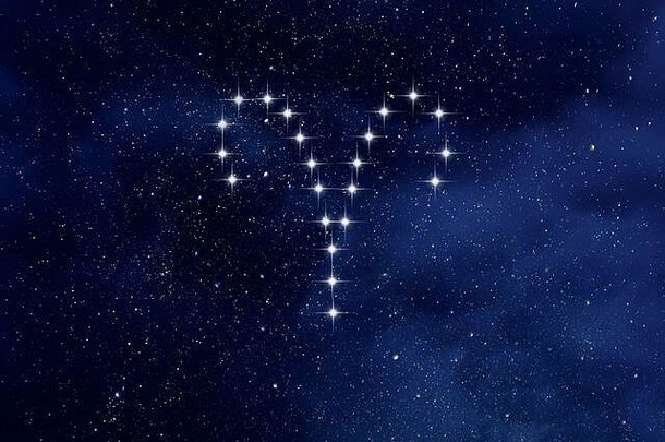 白羊座星座晚上布满星星的天空白羊座星座象征星星