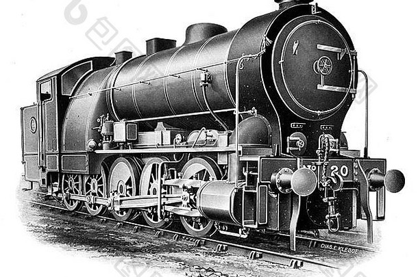 蒸汽火车机车引擎铁路锅炉司机马车权力运输
