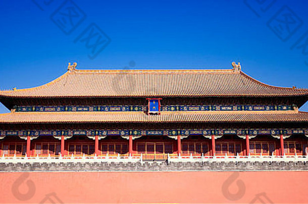 门建筑被禁止的城市北京中国