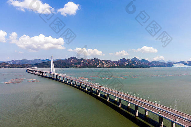 空中视图桥houhai湾在香港香港岛