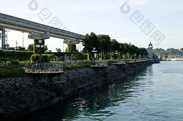 铜锣单轨新加坡大陆sentosa岛