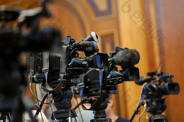 细节电视视频相机记录设备新闻事件