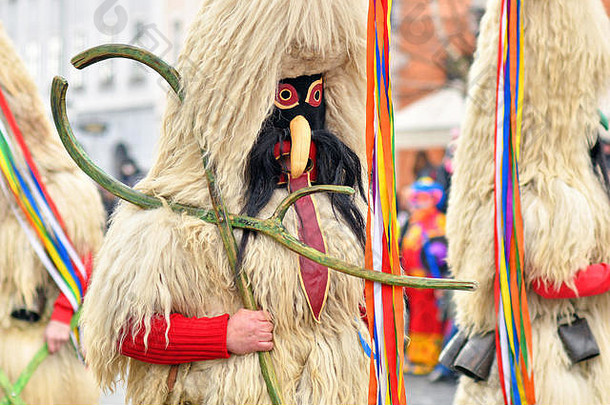 传统的狂欢节忏悔周六传统的数据库伦特korent卢布尔雅那斯洛文尼亚
